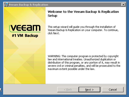 Veeam Installation Step 4
