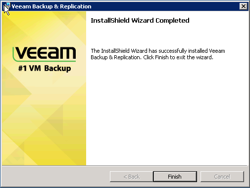 Veeam Installation Step 14
