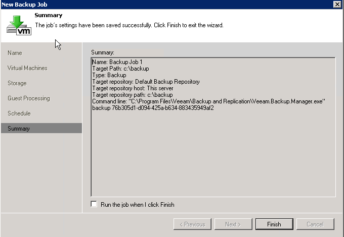 Veeam Installation Step 31